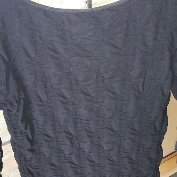 Tees by Tina Neena Groove Black Long Sleeve Stretch‎ Sz. OS Tunic - Picture 4 of 11